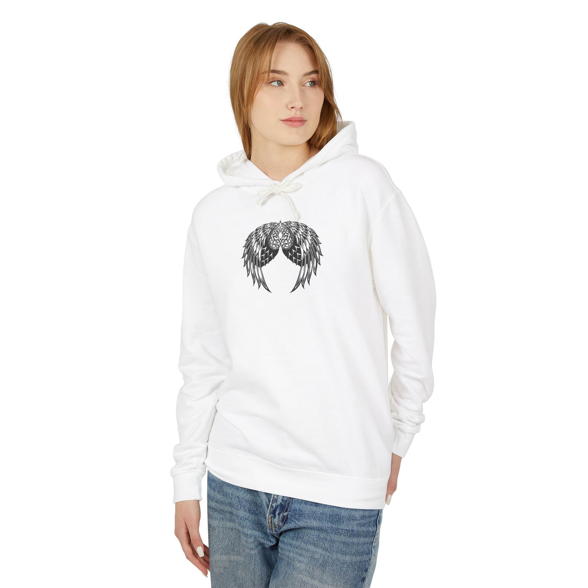 Celtic Heart and Angel Wings Hoodie - Lightweight™