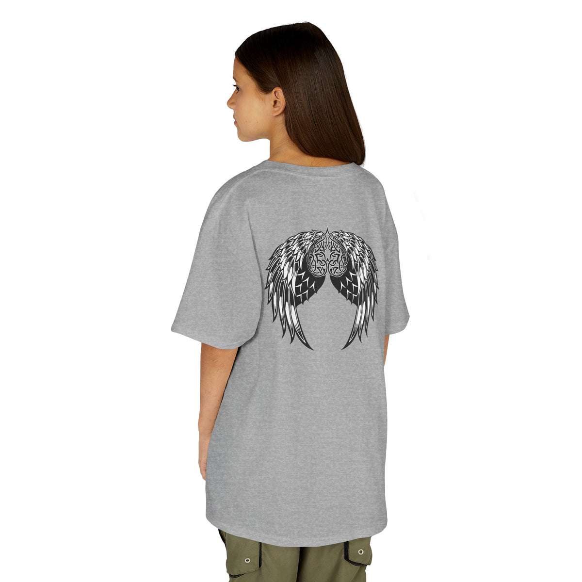 Kids Celtic Heart with Angel Wings Tee