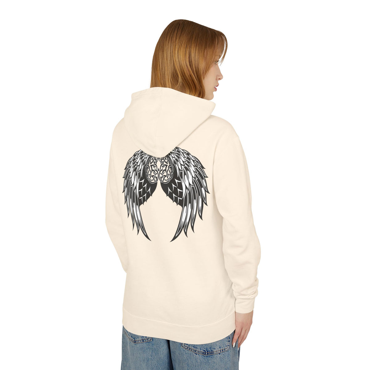 Celtic Heart and Angel Wings Hoodie - Lightweight™