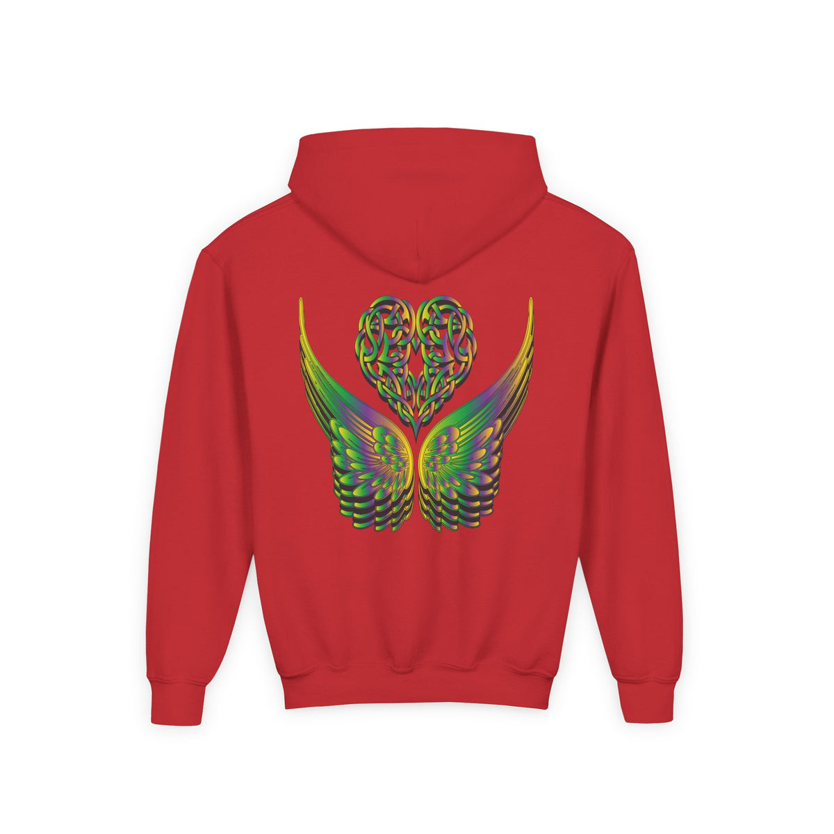 Youth Ethereal Heart and Wings Hoodie - Perfect for Nature Lovers