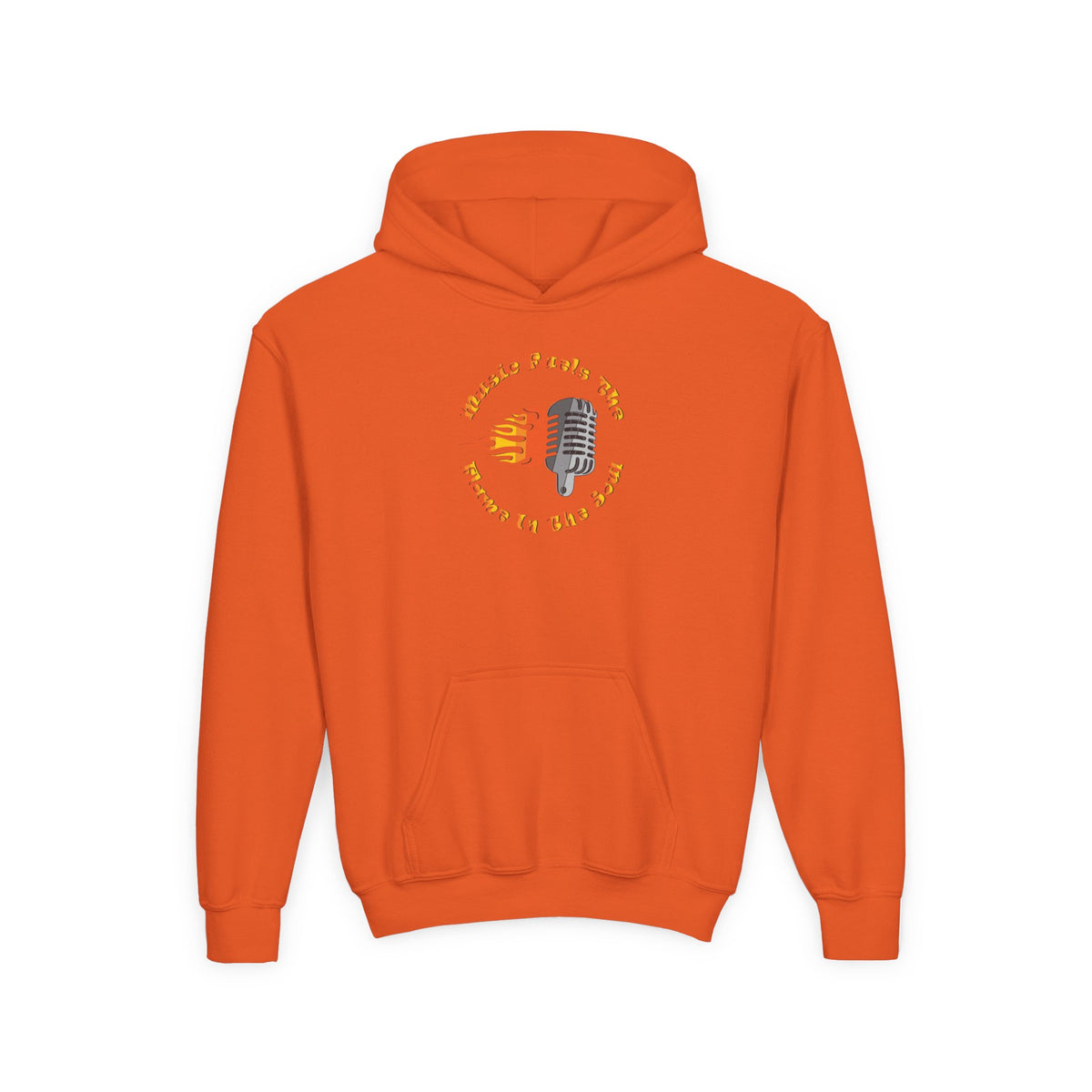 Youth Music-Themed Hoodie - 'Music Fuels The Flame in The Soul'