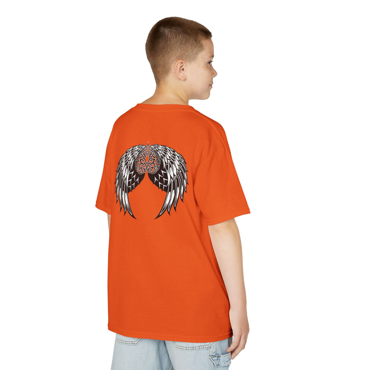 Kids Celtic Heart with Angel Wings Tee