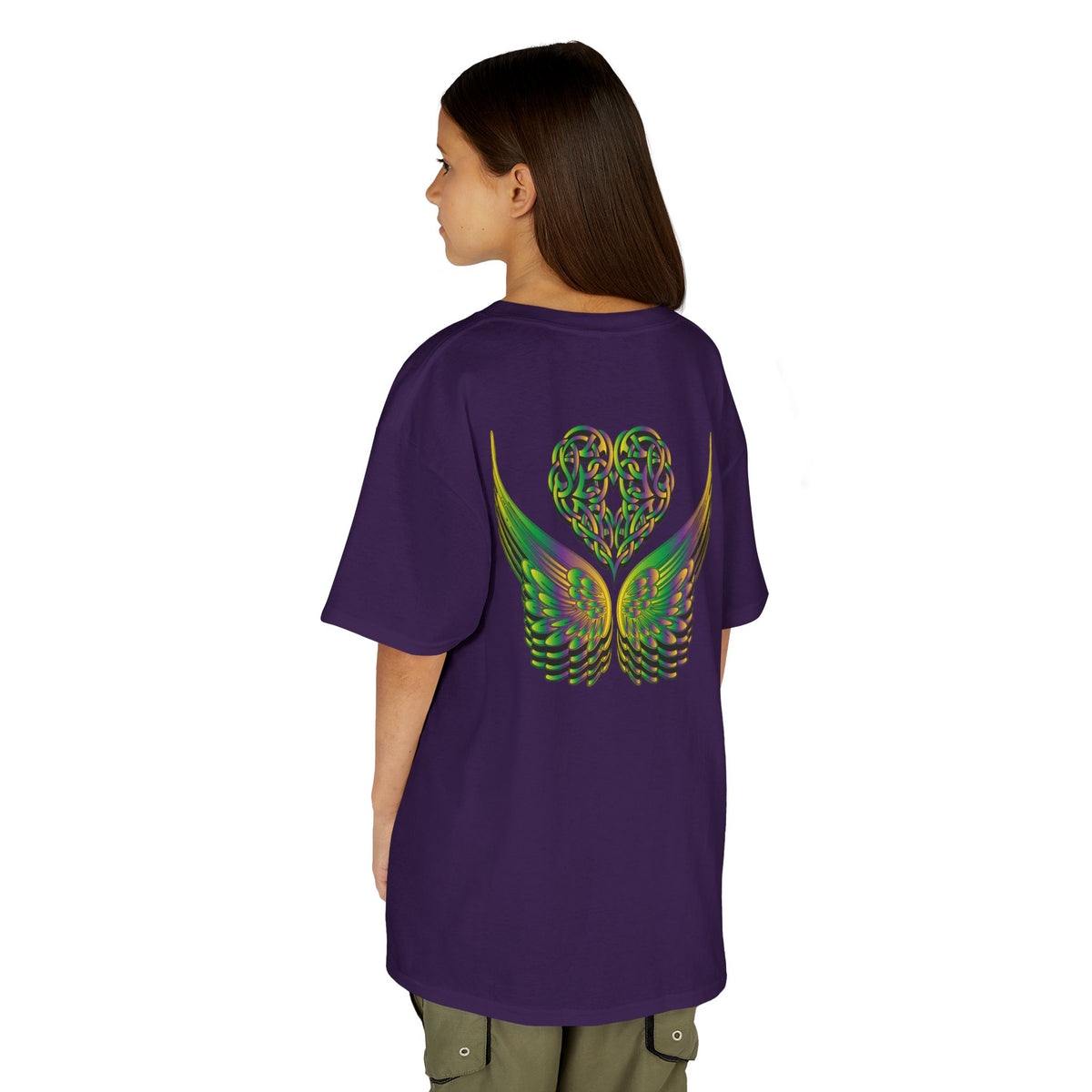 Kids Ethereal Heart and Wings Tee Perfect for Nature Lovers