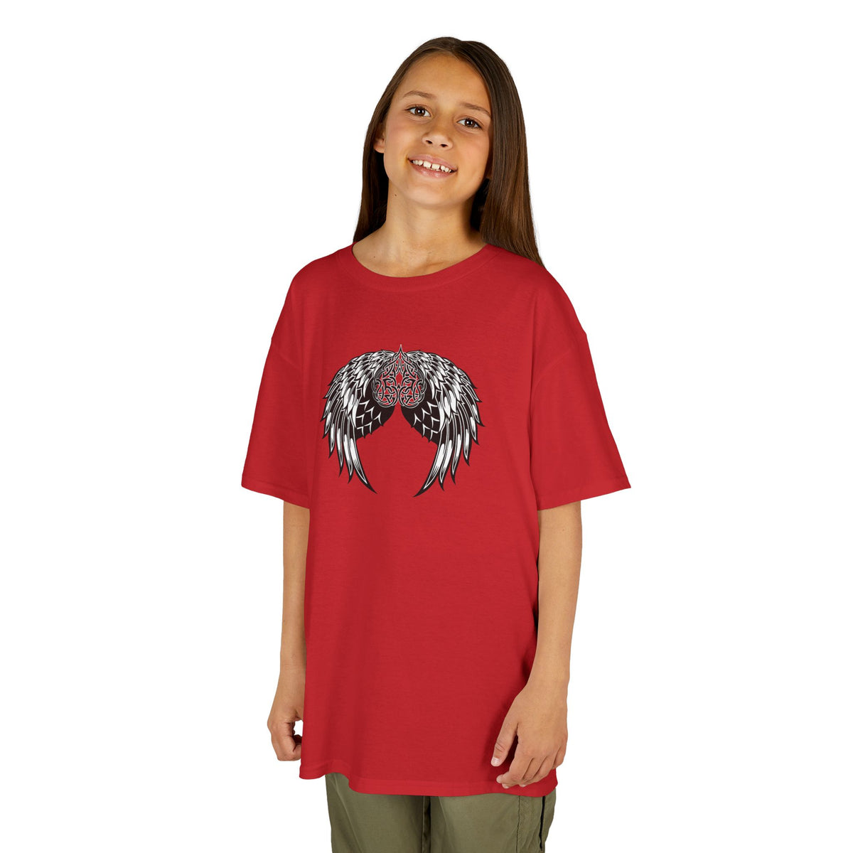 Kids Celtic Heart with Angel Wings Tee