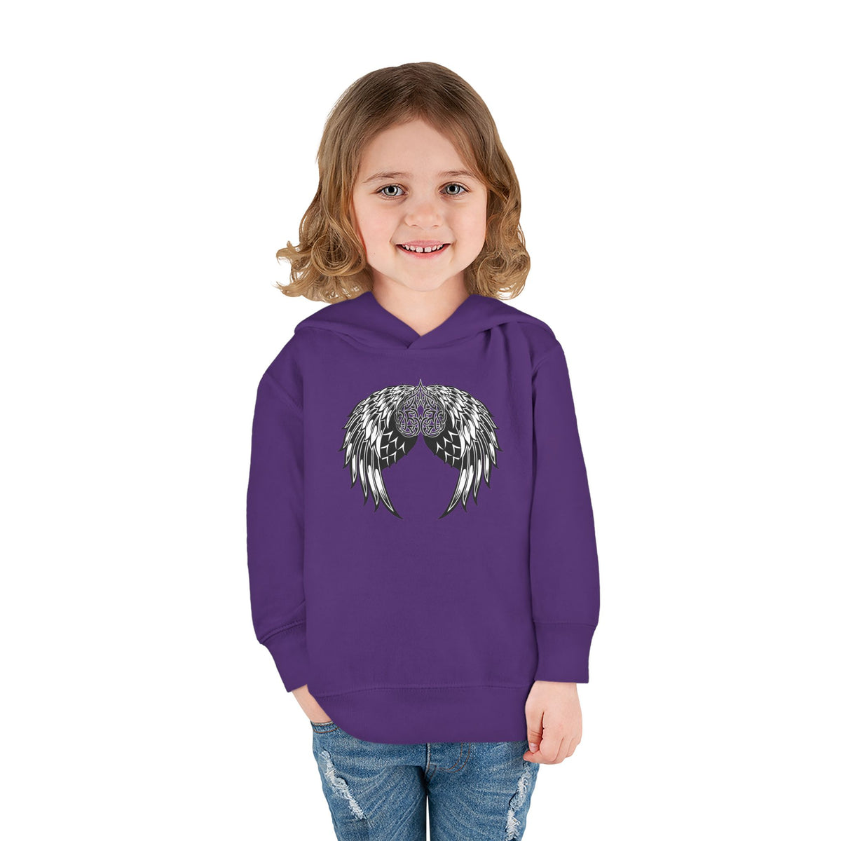 Toddler Celtic Heart with Angel Wings Graphic Hoodie