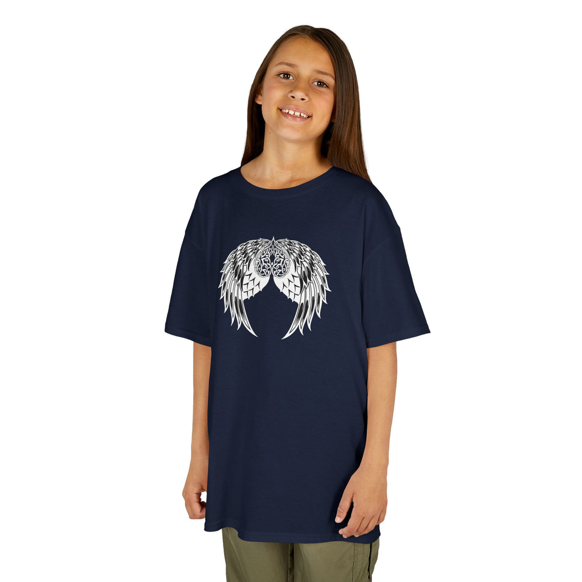 Kids Celtic Heart with Angel Wings Tee