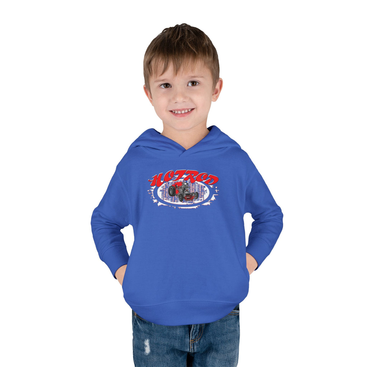 Toddler Retro Hotrod Graphic Hoodie for Young Motorheads