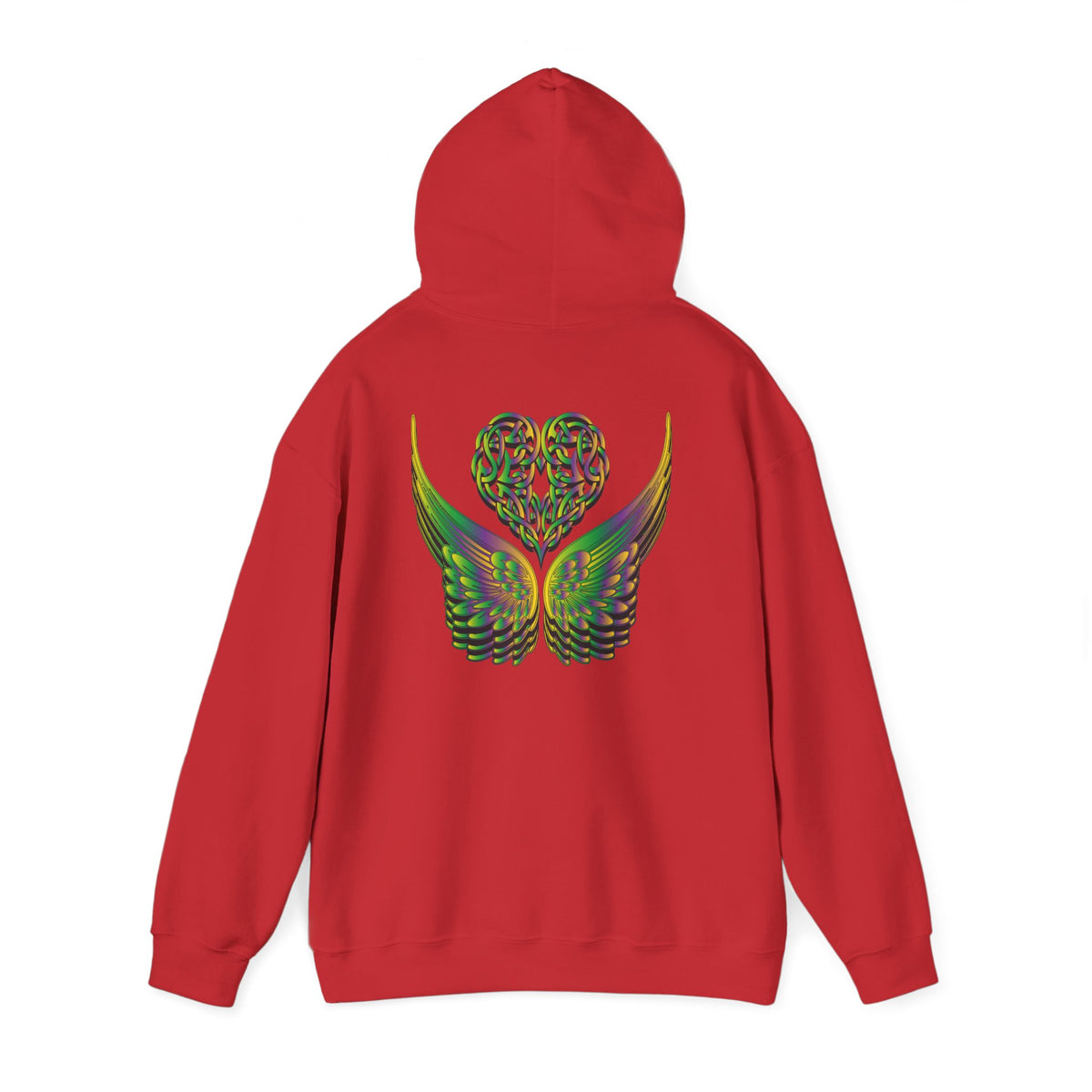 Ethereal Heart and Wings Hoodie for Nature Lovers - Heavy Blend™