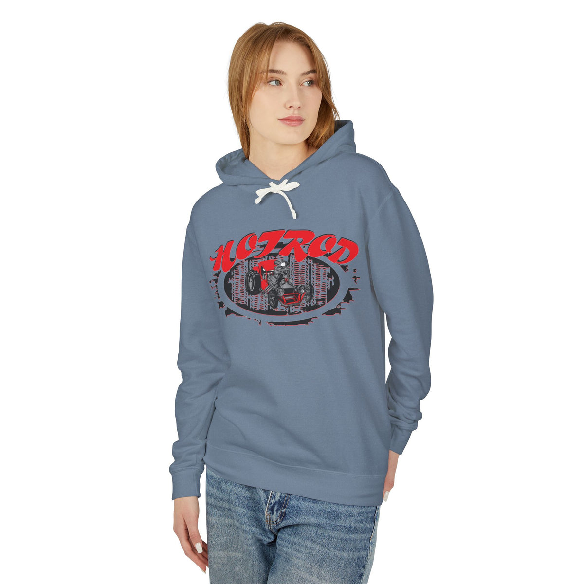 Retro Hotrod Hoodie for Classic Car Enthusiasts - Light Blend Sweatshirt