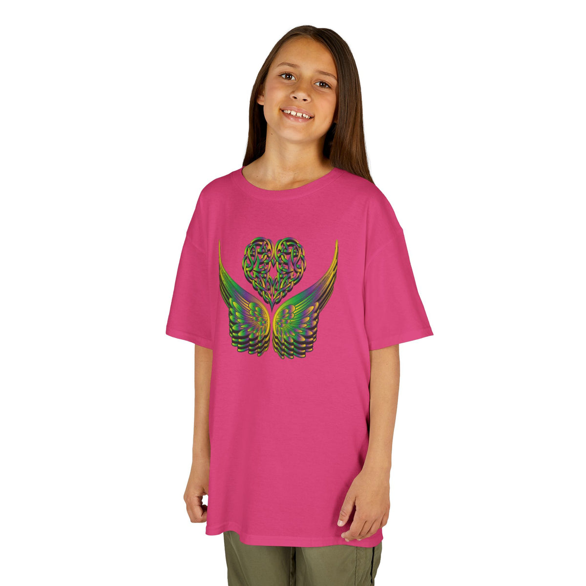 Kids Ethereal Heart and Wings Tee Perfect for Nature Lovers
