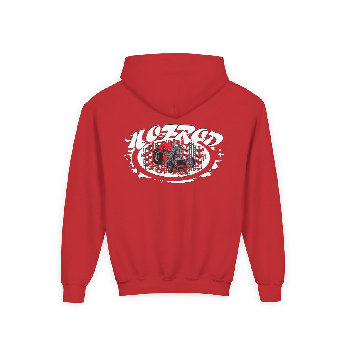 Youth Heavy Blend Hooded Sweatshirt - Hot Rod Graphic Sweatshirt for Car Lovers
