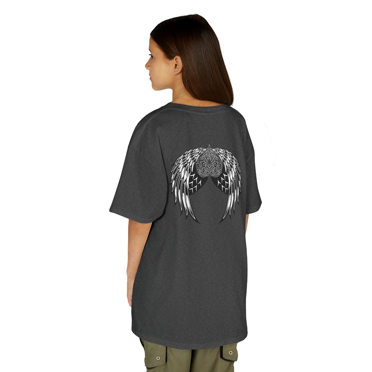 Kids Celtic Heart with Angel Wings Tee
