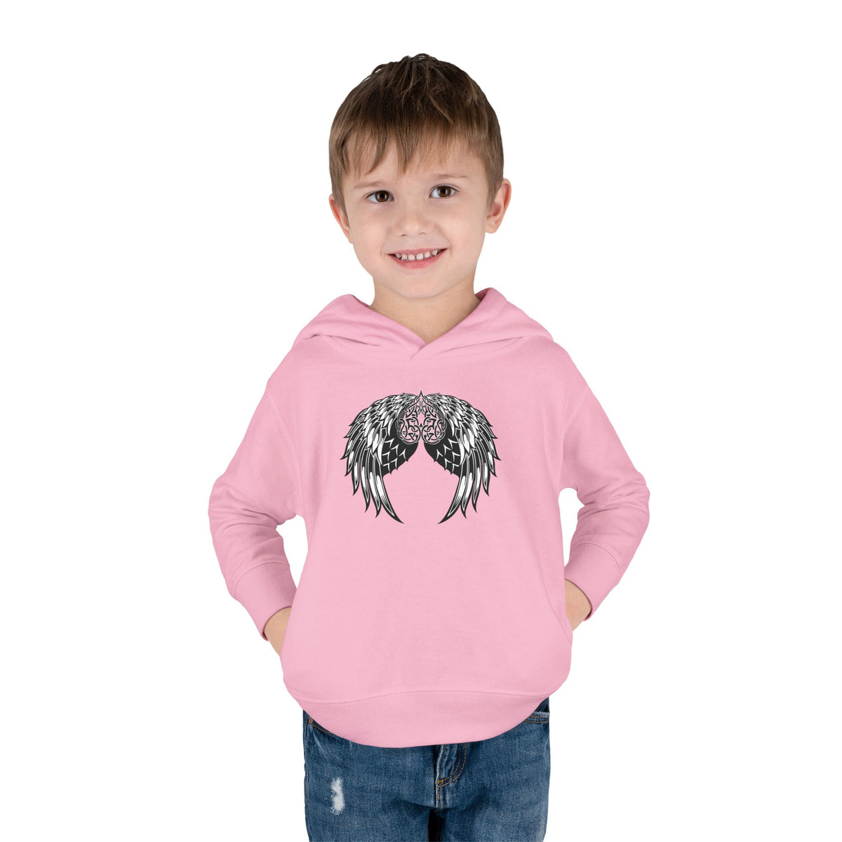 Toddler Celtic Heart with Angel Wings Graphic Hoodie