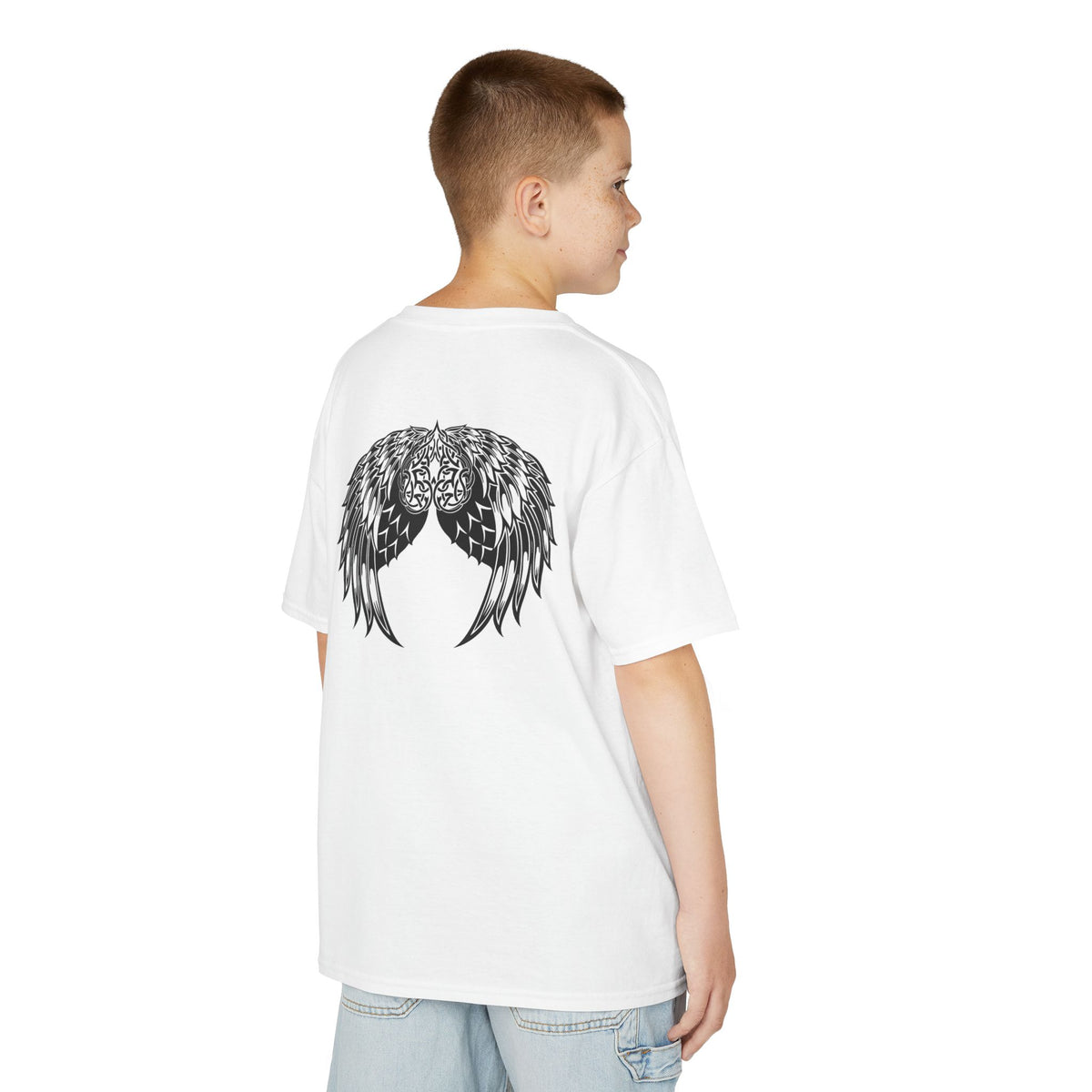 Kids Celtic Heart with Angel Wings Tee