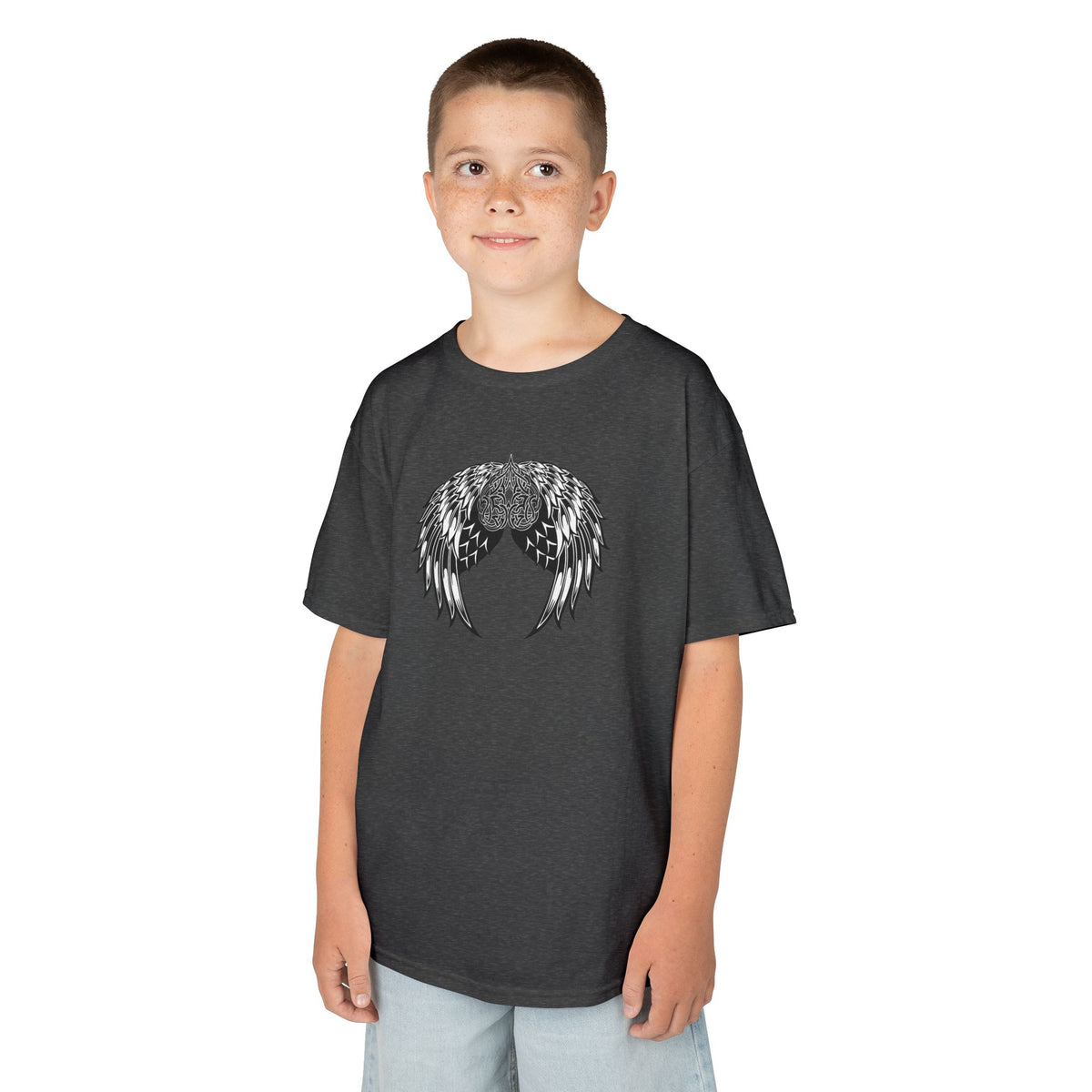 Kids Celtic Heart with Angel Wings Tee