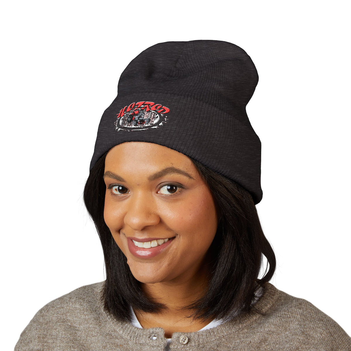 Retro Hotrod Graphic "Embroidered" Beanie