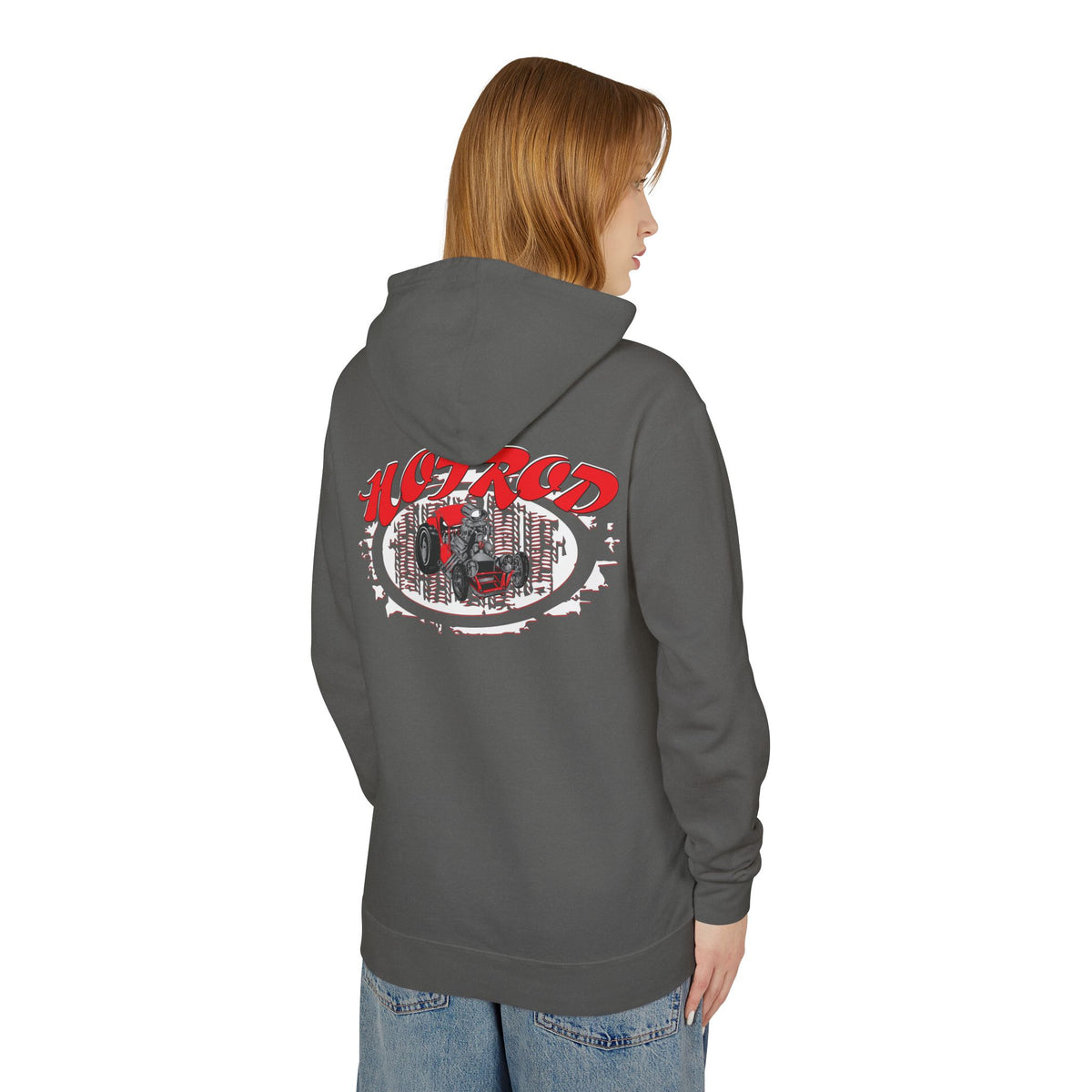 Retro Hotrod Hoodie for Classic Car Enthusiasts - Light Blend Sweatshirt