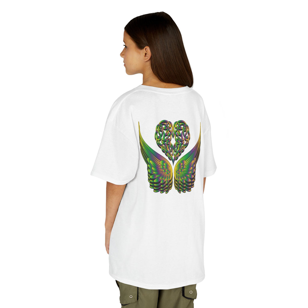 Kids Ethereal Heart and Wings Tee Perfect for Nature Lovers