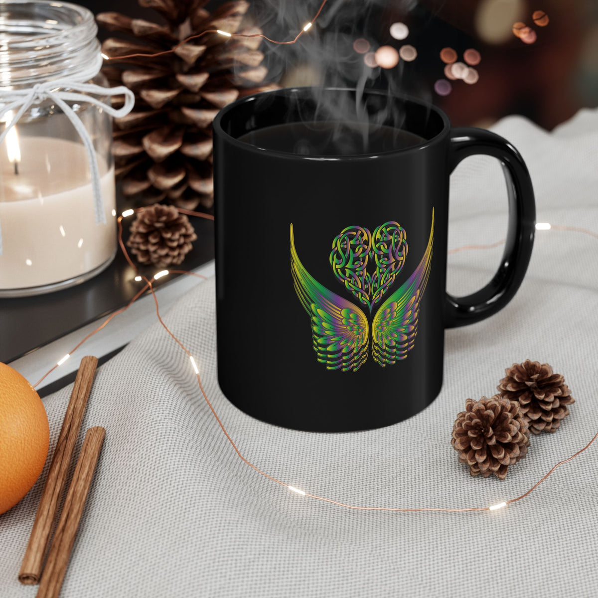 Ethereal Heart and Wings Coffee Mug