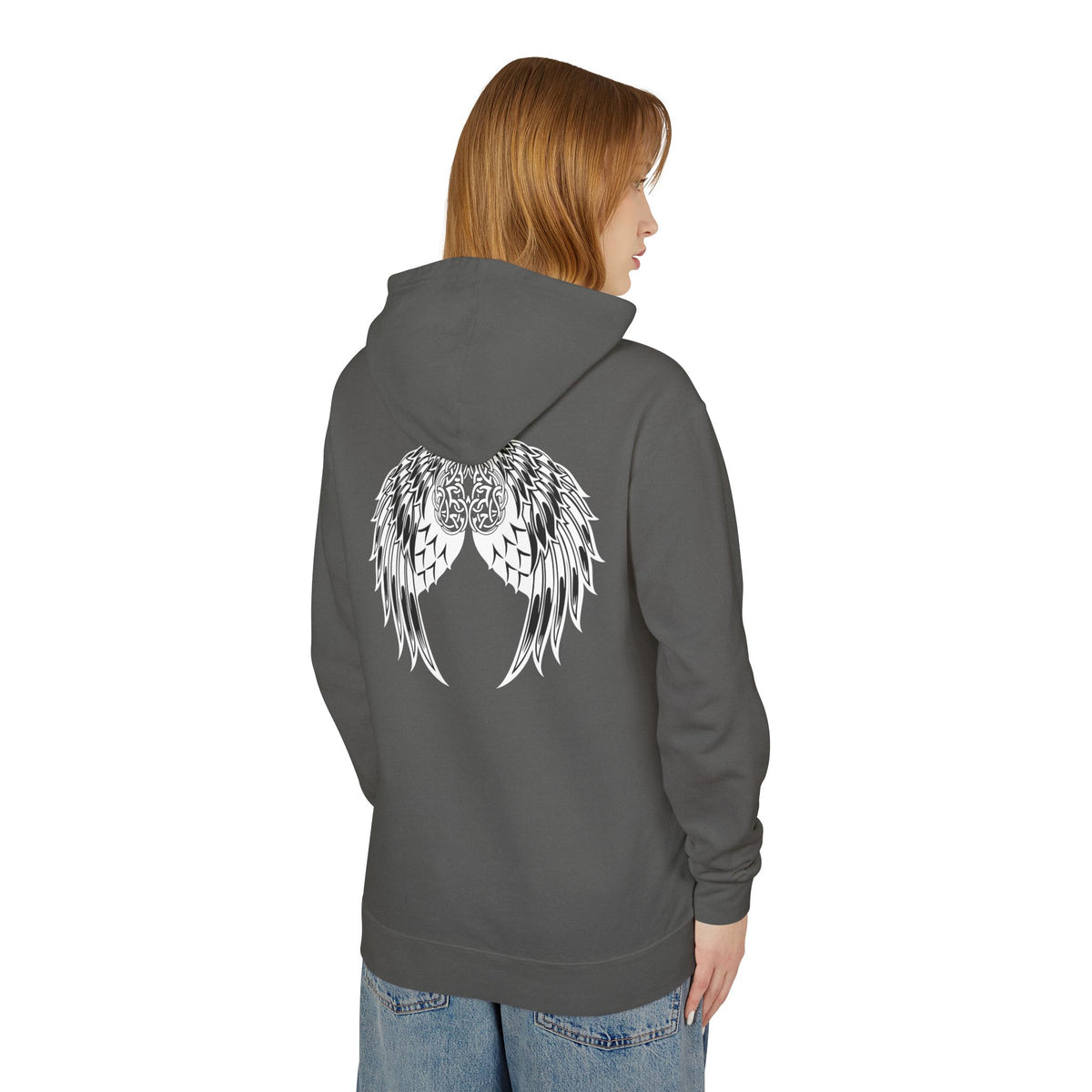 Celtic Heart and Angel Wings Hoodie - Lightweight™