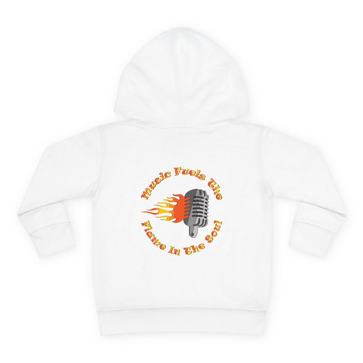 Toddler Retro Microphone Flame Graphic Tee Perfect for Young Musicians