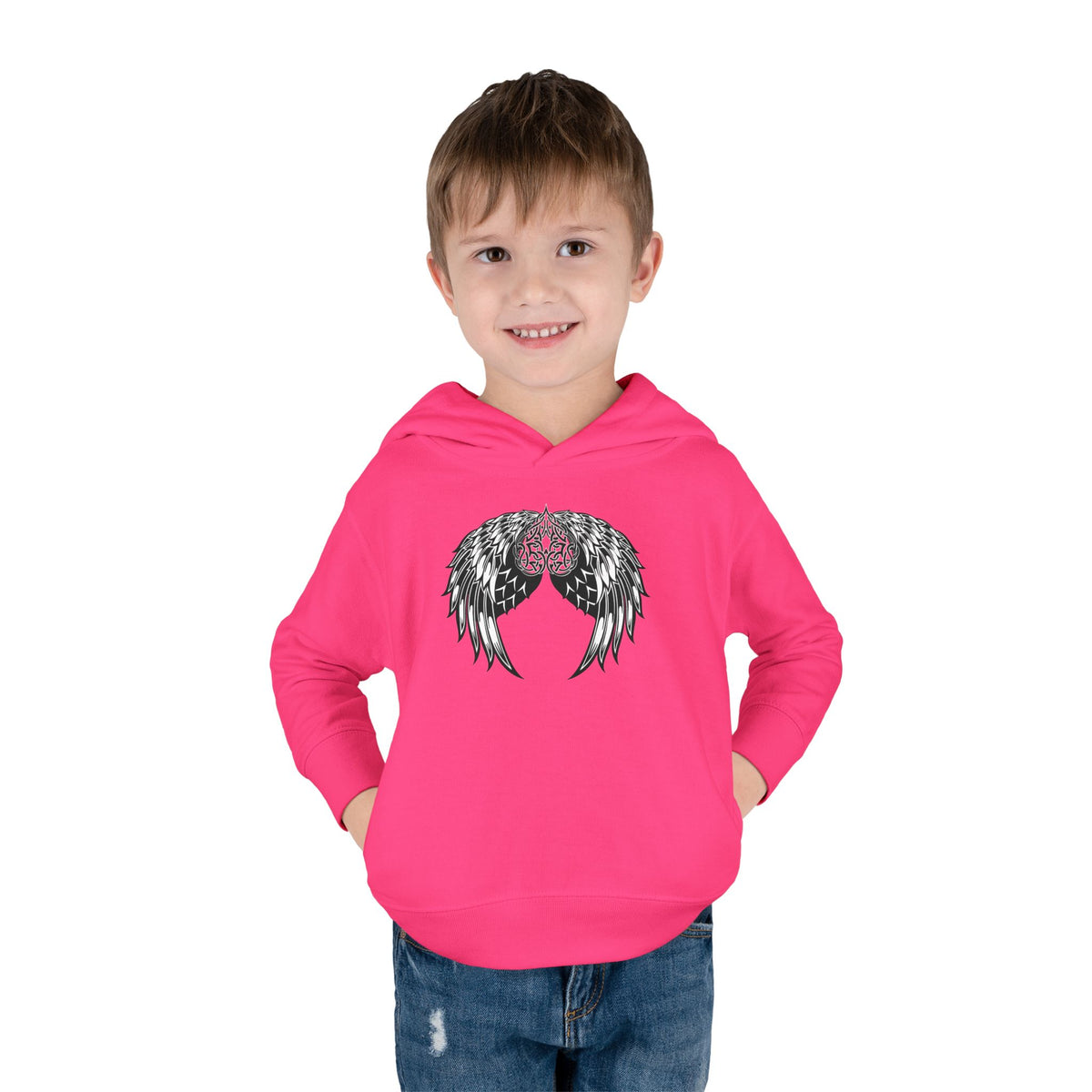 Toddler Celtic Heart with Angel Wings Graphic Hoodie