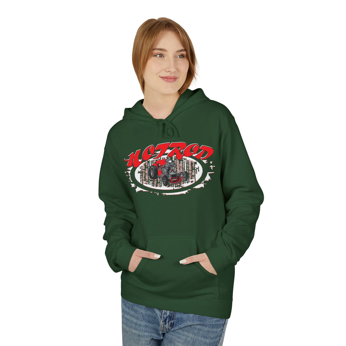Retro Hotrod Graphic Hooded Sweatshirt