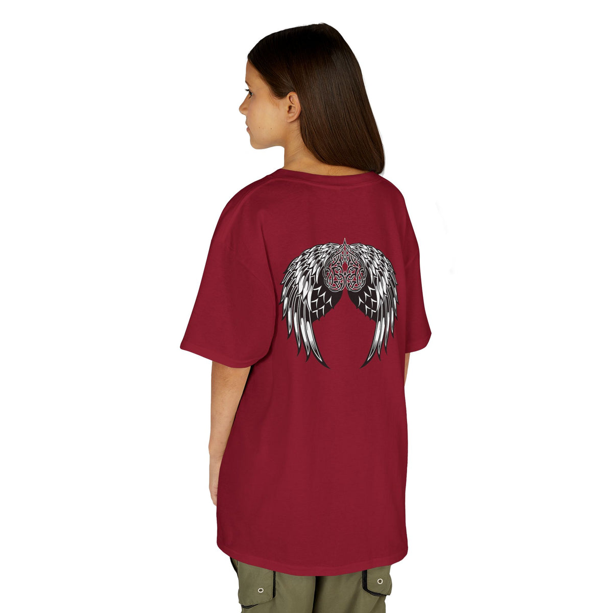 Kids Celtic Heart with Angel Wings Tee