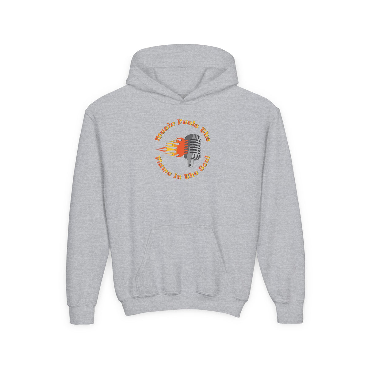 Youth Music-Themed Hoodie - 'Music Fuels The Flame in The Soul'