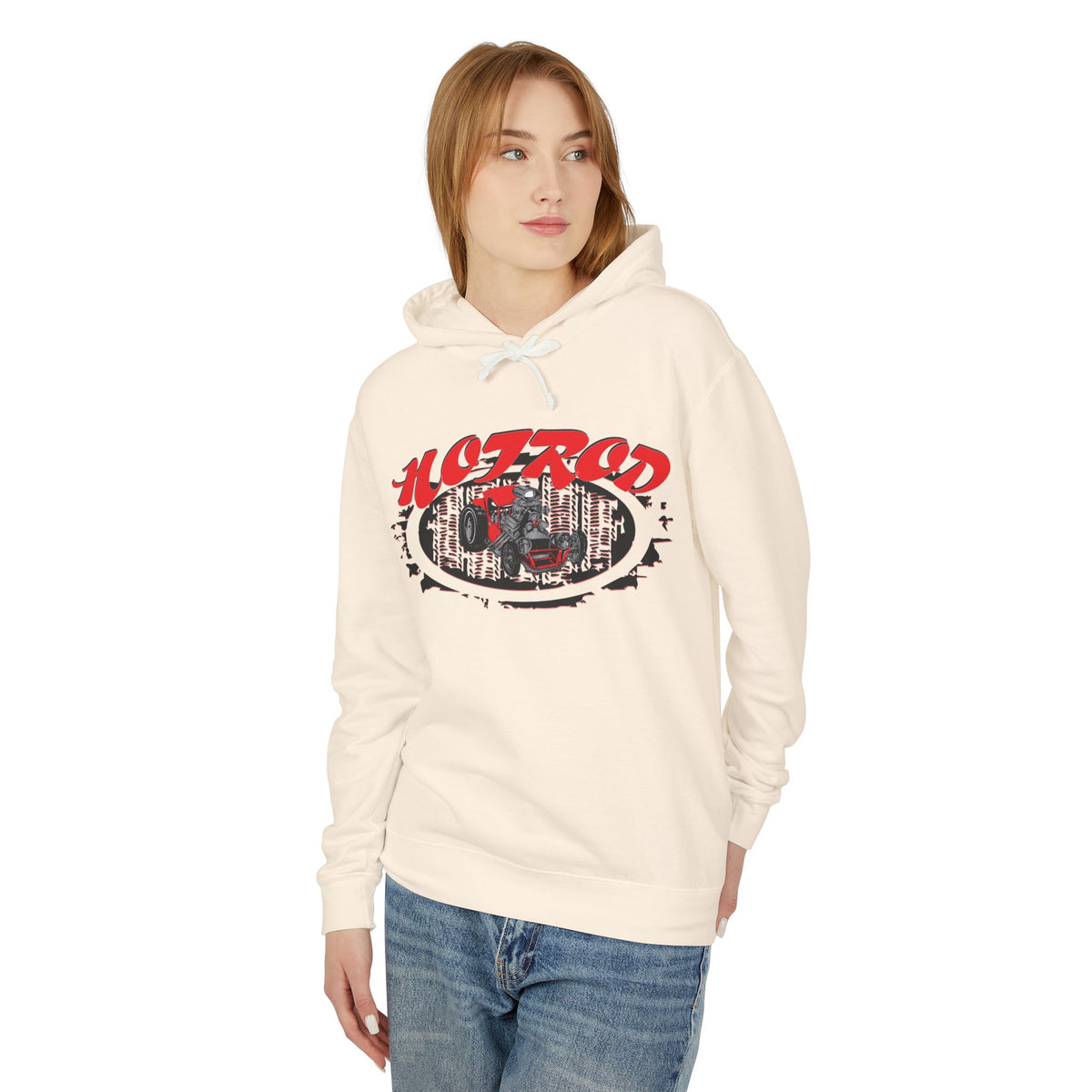 Retro Hotrod Hoodie for Classic Car Enthusiasts - Light Blend Sweatshirt