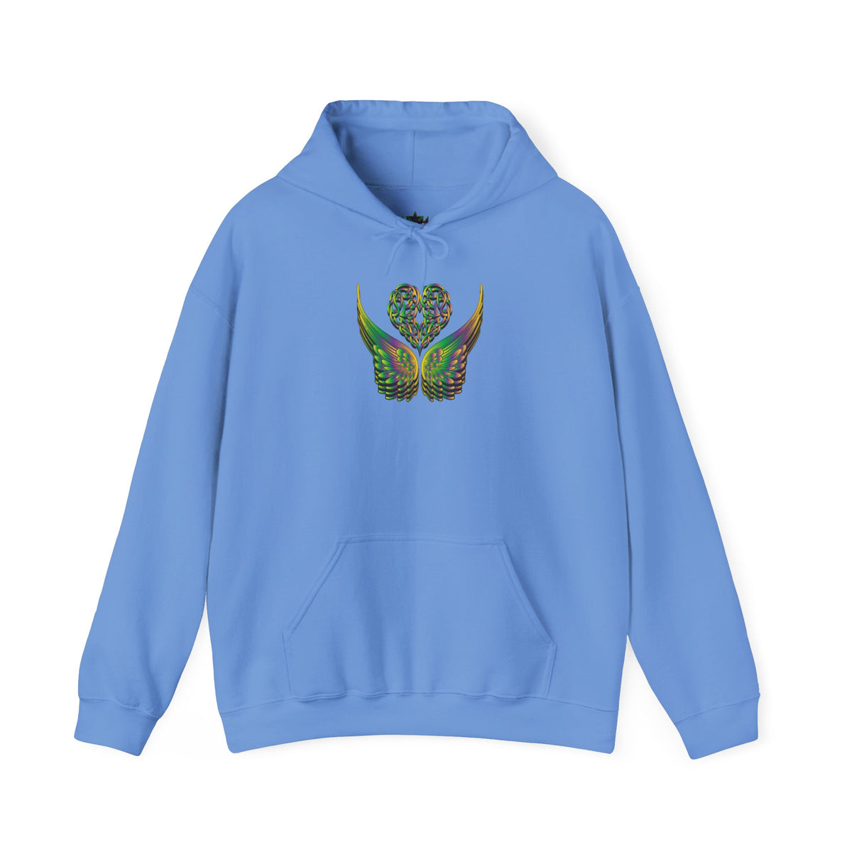 Ethereal Heart and Wings Hoodie for Nature Lovers - Heavy Blend™