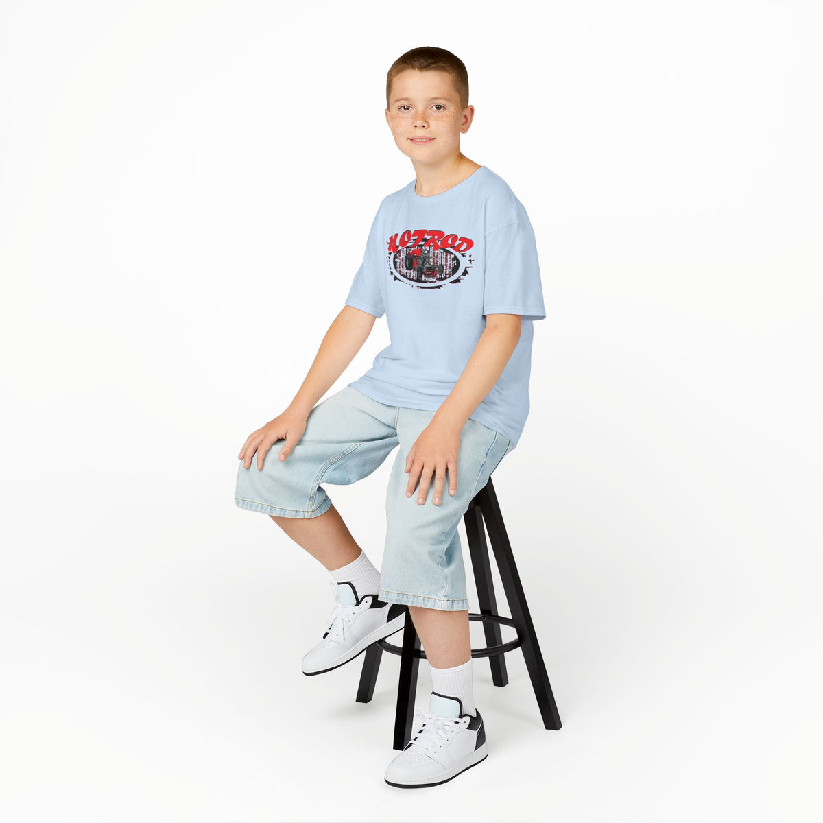 Kids Retro Hotrod Graphic Tee for Young Motorheads