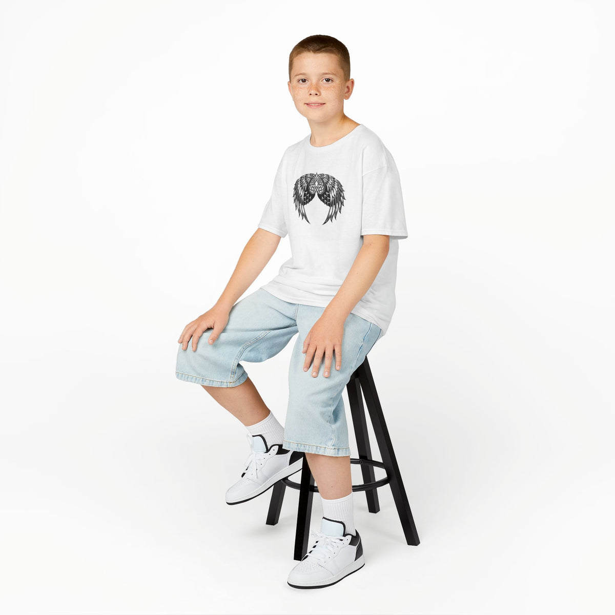 Kids Celtic Heart with Angel Wings Tee