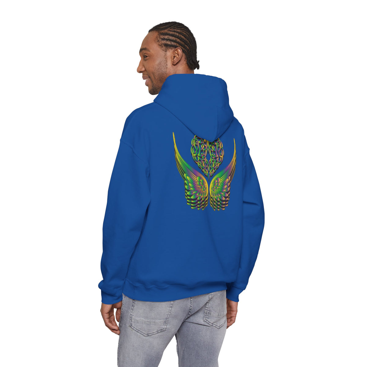 Ethereal Heart and Wings Hoodie - Heavy Blend™