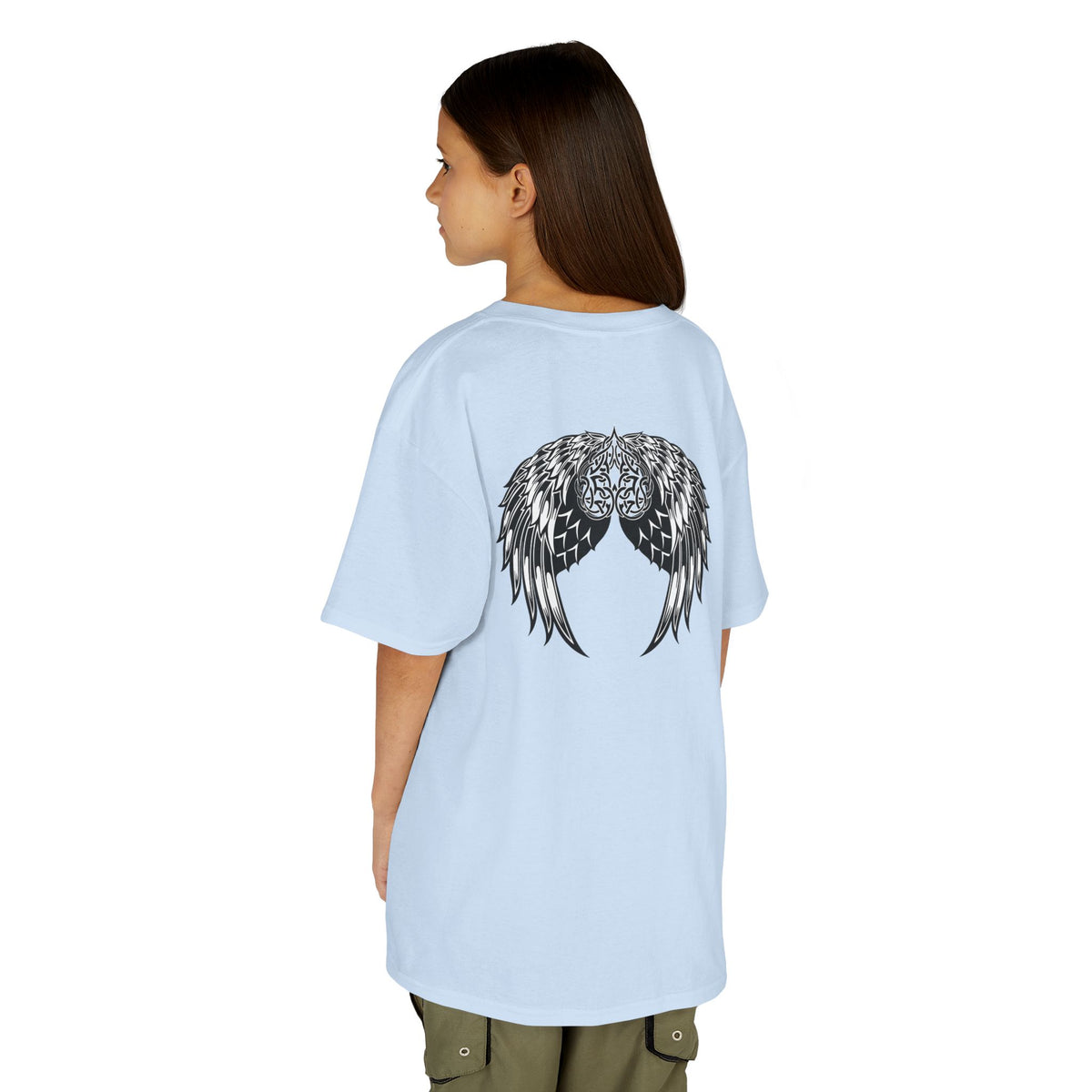 Kids Celtic Heart with Angel Wings Tee