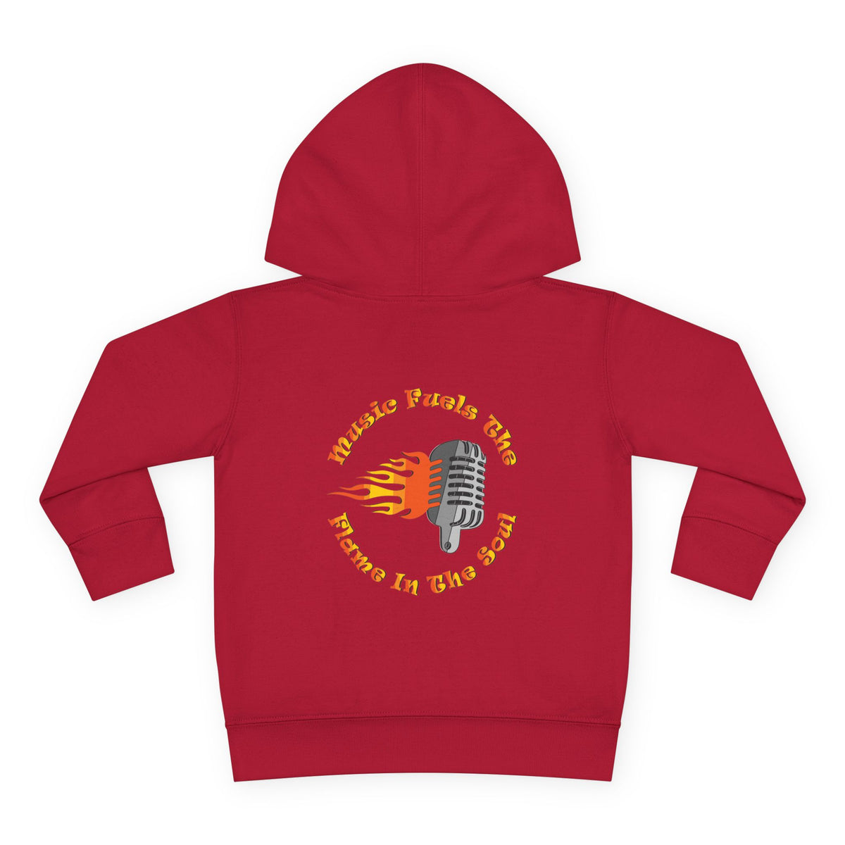 Toddler Retro Microphone Flame Graphic Tee Perfect for Young Musicians
