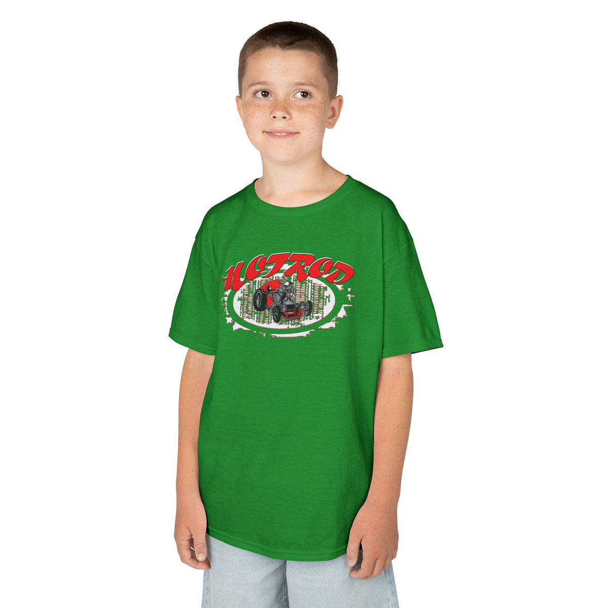 Kids Retro Hotrod Graphic Tee for Young Motorheads