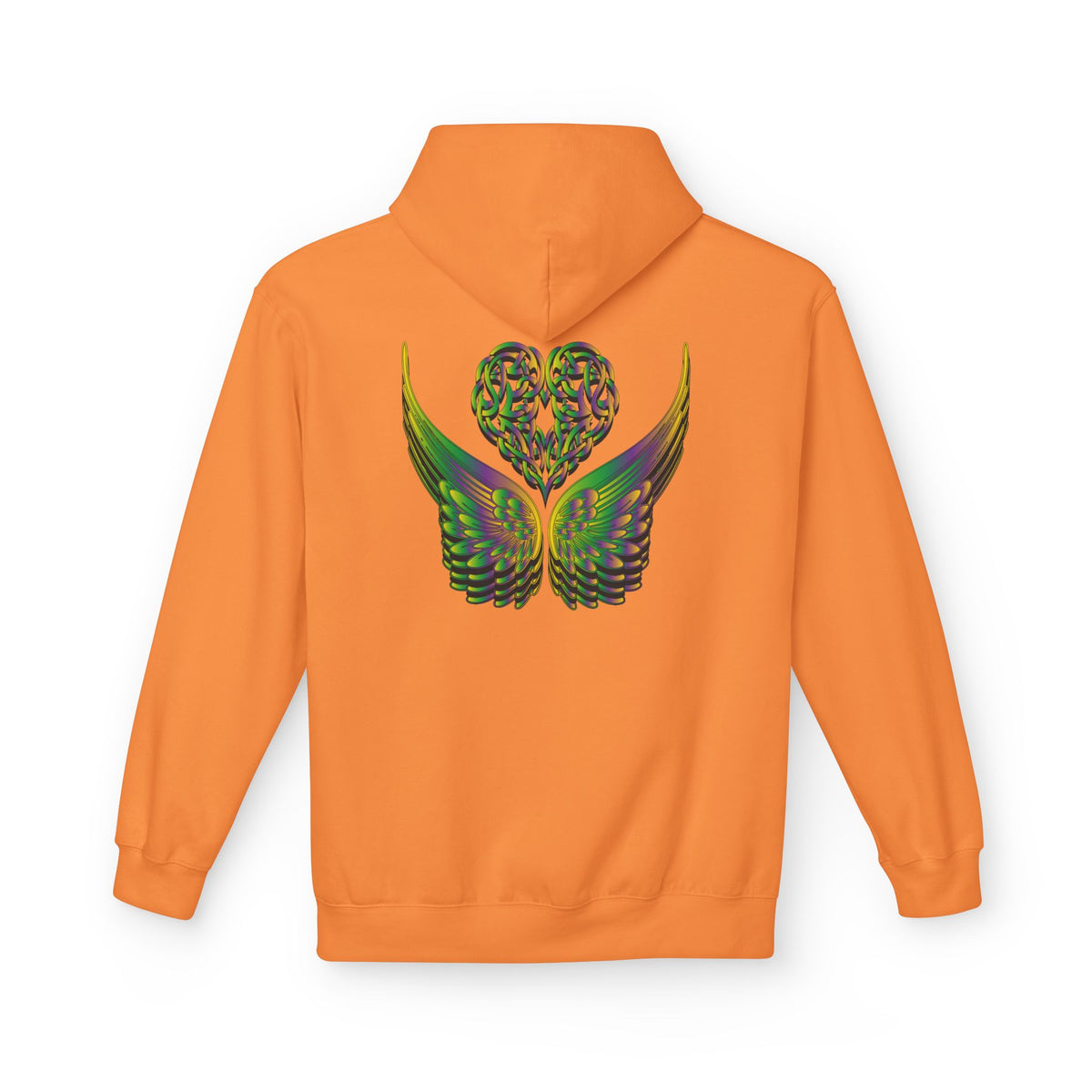Ethereal Heart & Wings Design - Unisex Softstyle Fleece for All Occasions