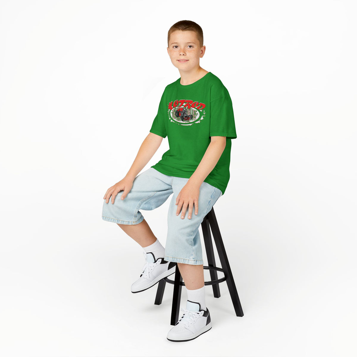 Kids Retro Hotrod Graphic Tee for Young Motorheads