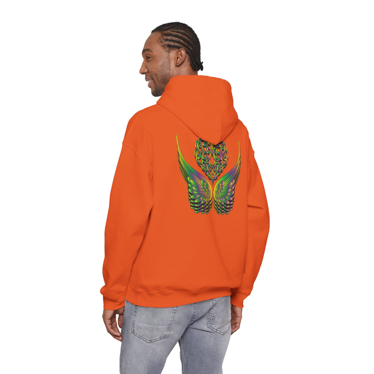 Ethereal Heart and Wings Hoodie - Heavy Blend™