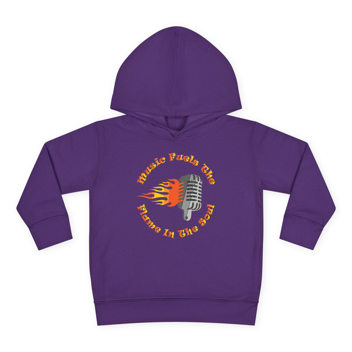 Toddler Retro Microphone Flame Graphic Tee Perfect for Young Musicians