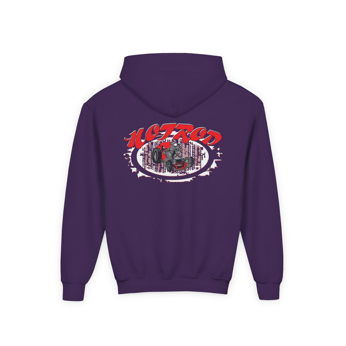 Youth Heavy Blend Hooded Sweatshirt - Hot Rod Graphic Sweatshirt for Car Lovers