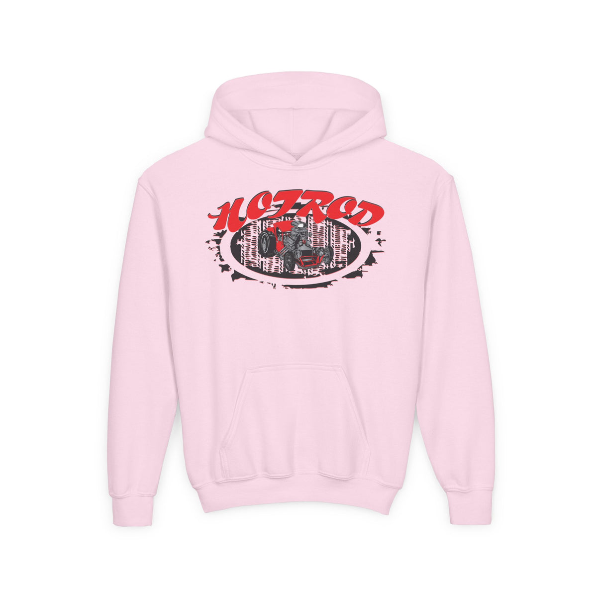 Youth Heavy Blend Hooded Sweatshirt - Hot Rod Graphic Sweatshirt for Car Lovers