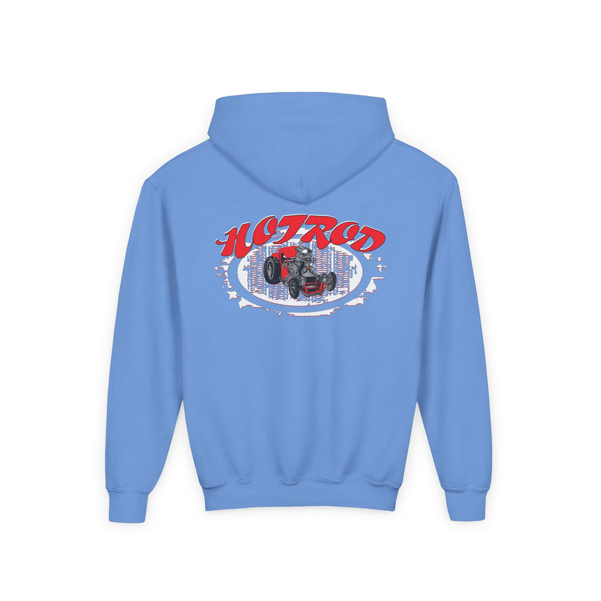 Youth Heavy Blend Hooded Sweatshirt - Hot Rod Graphic Sweatshirt for Car Lovers