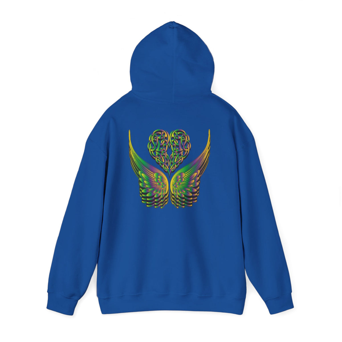 Ethereal Heart and Wings Hoodie for Nature Lovers - Heavy Blend™