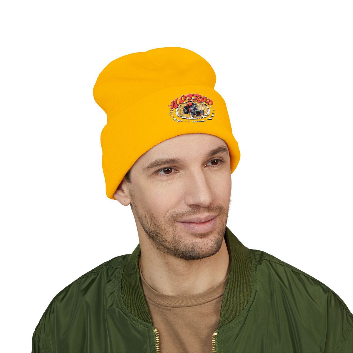Retro Hotrod Graphic "Embroidered" Beanie