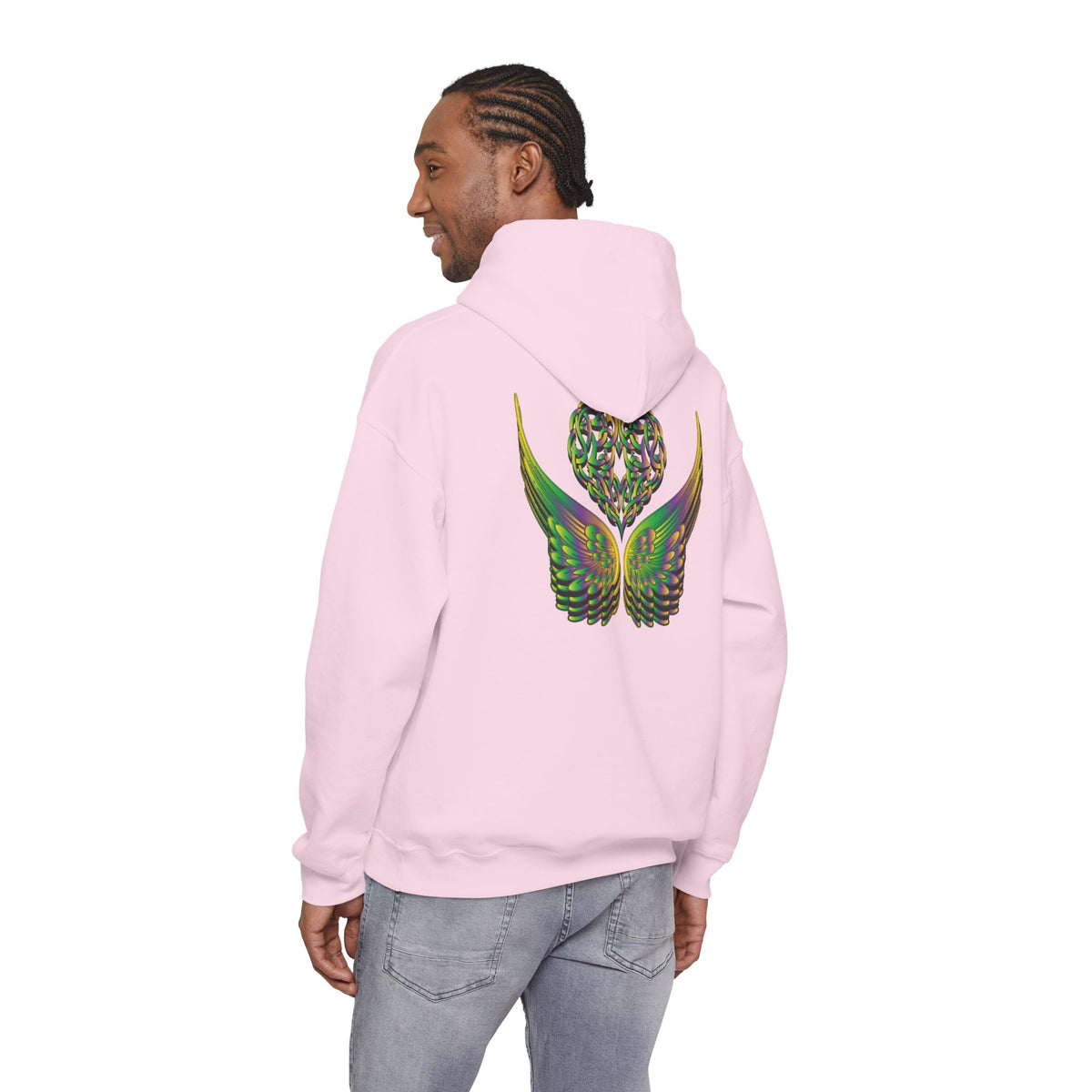 Ethereal Heart and Wings Hoodie - Heavy Blend™
