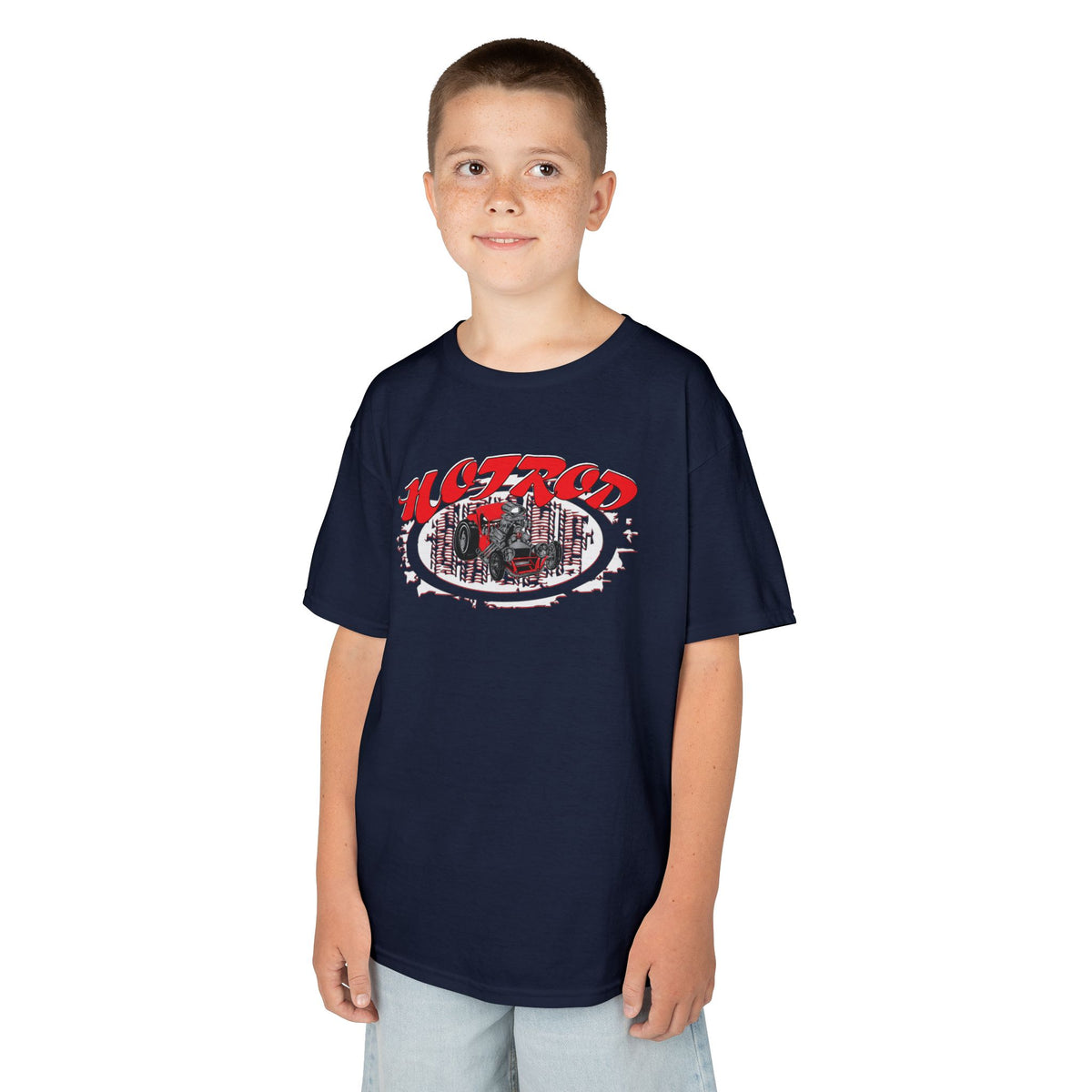 Kids Retro Hotrod Graphic Tee for Young Motorheads