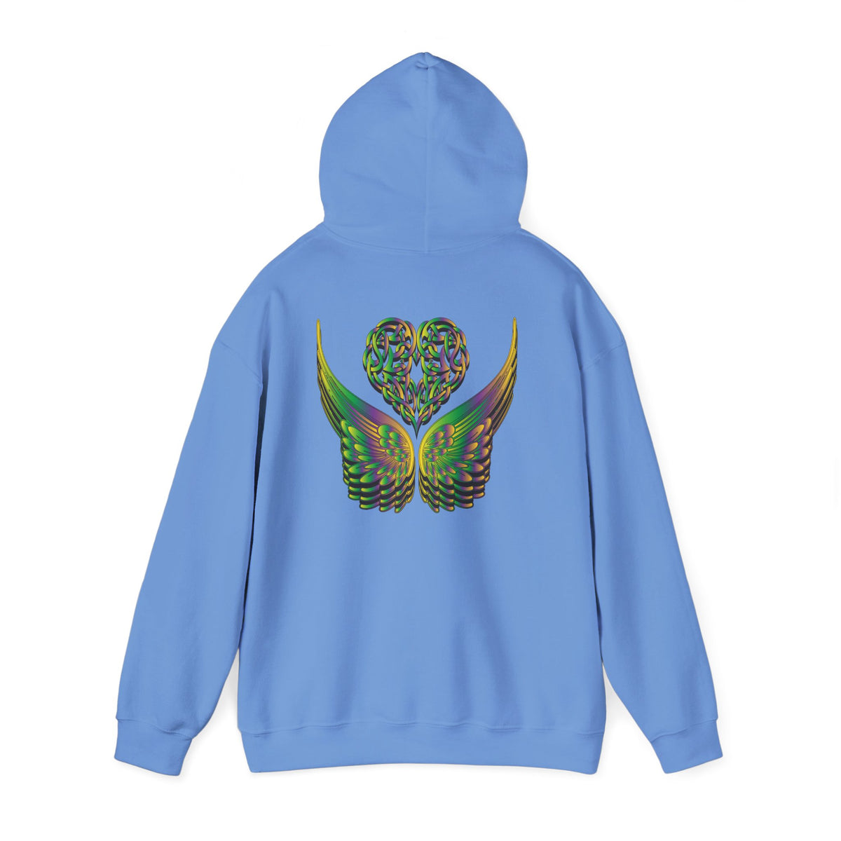 Ethereal Heart and Wings Hoodie for Nature Lovers - Heavy Blend™