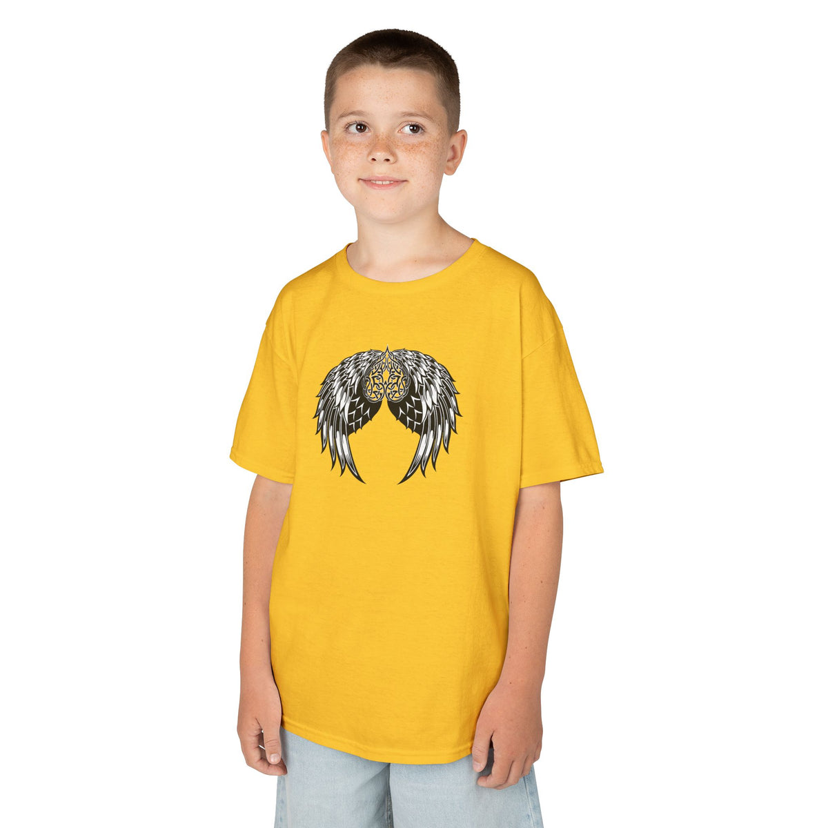 Kids Celtic Heart with Angel Wings Tee